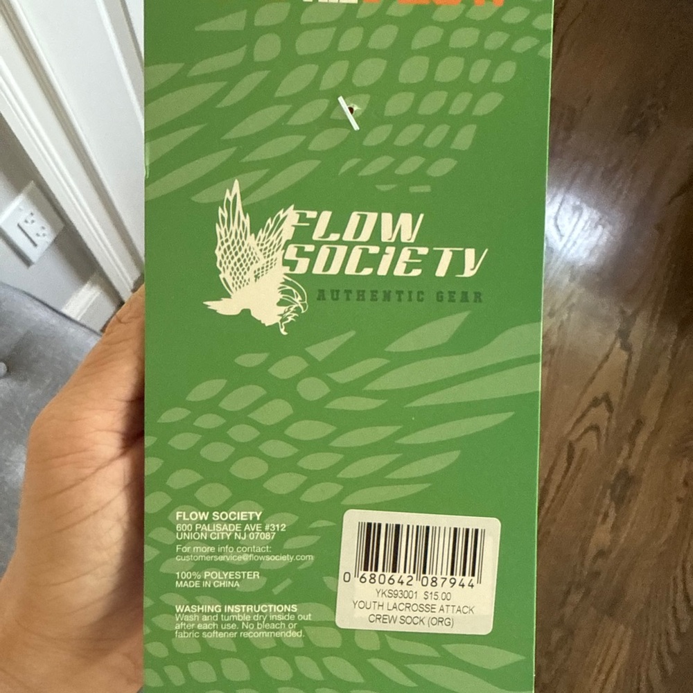 Flow Society Green Lacrosse Socks